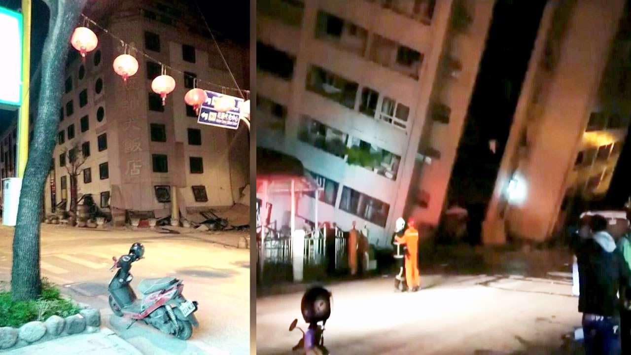 기울고 무너지고...'불의 고리' 타이완 또 강진 / YTN