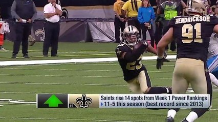 Power Rankings: Saints soar up 14 spots in 2017 behind stifling D, revamped run game