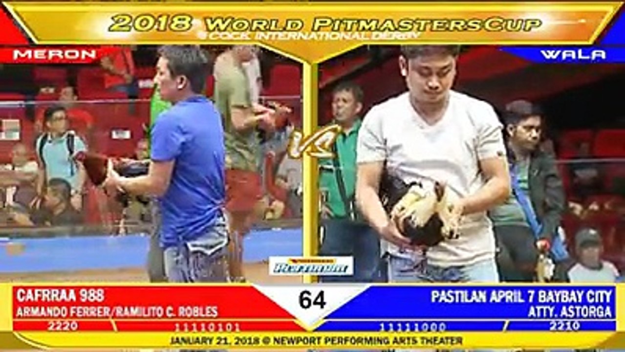 #FIGHT 64 WORLD PITMASTER CUP 2018 CAFRRAA 988 VS PASTILAN APRIL 7 BAYBAY CITY