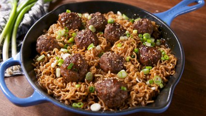 Mongolian Meatballs Elevate Instant Ramen To Baller Status