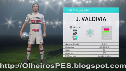 PES 2018 - Combinação de Olheiros para contratar J. Valdivia Colo Colo