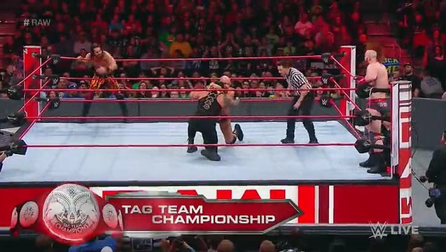 Roman Reigns, Seth rollins (THE SHIELD) vs shemus and cesaro || WWE Monday Night Raw