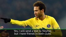 Gustavo will send text to friend Neymar ahead of Real game
