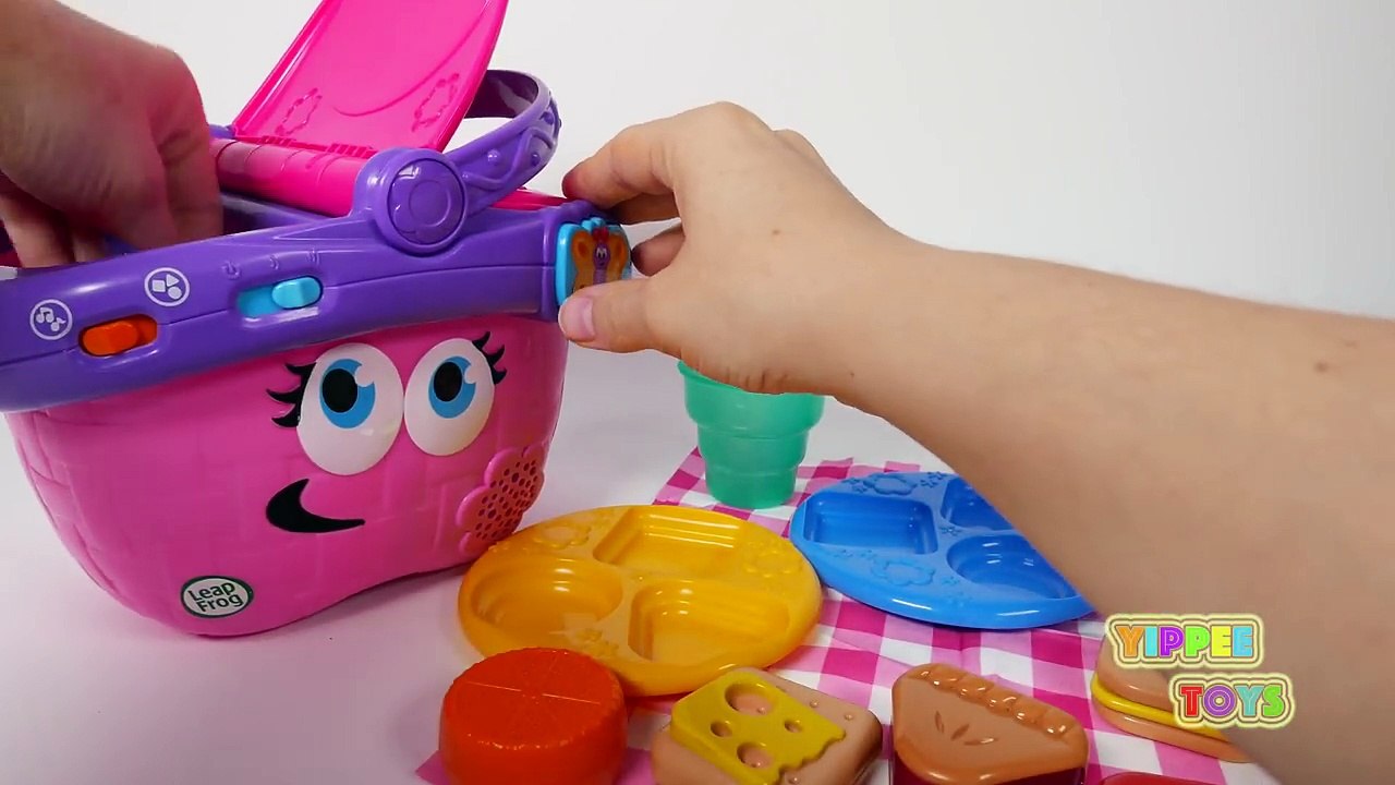 Picnic Basket Learn Shapes for Children Play Food Pretend