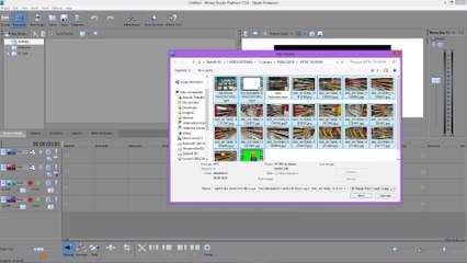Movie Studio Platinum 13  - aula 5 - Inserindo varias midias de uma vez