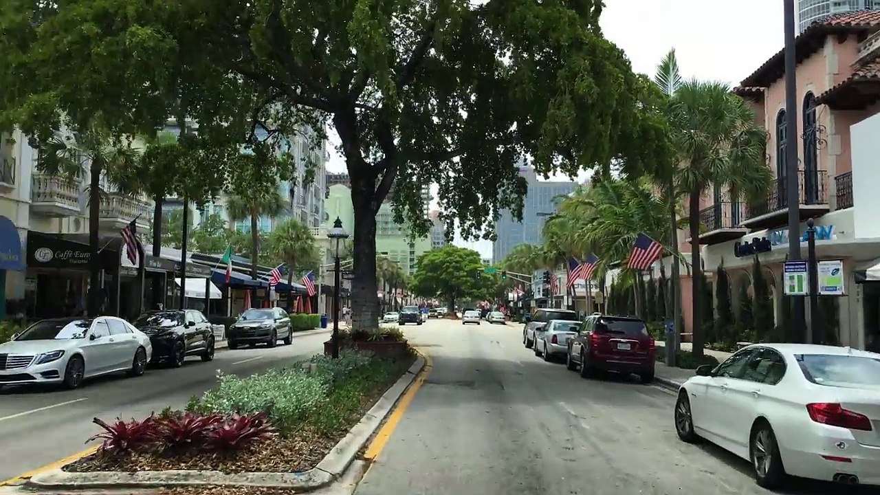 Driving Downtown - Fort Lauderdale Florida 4K