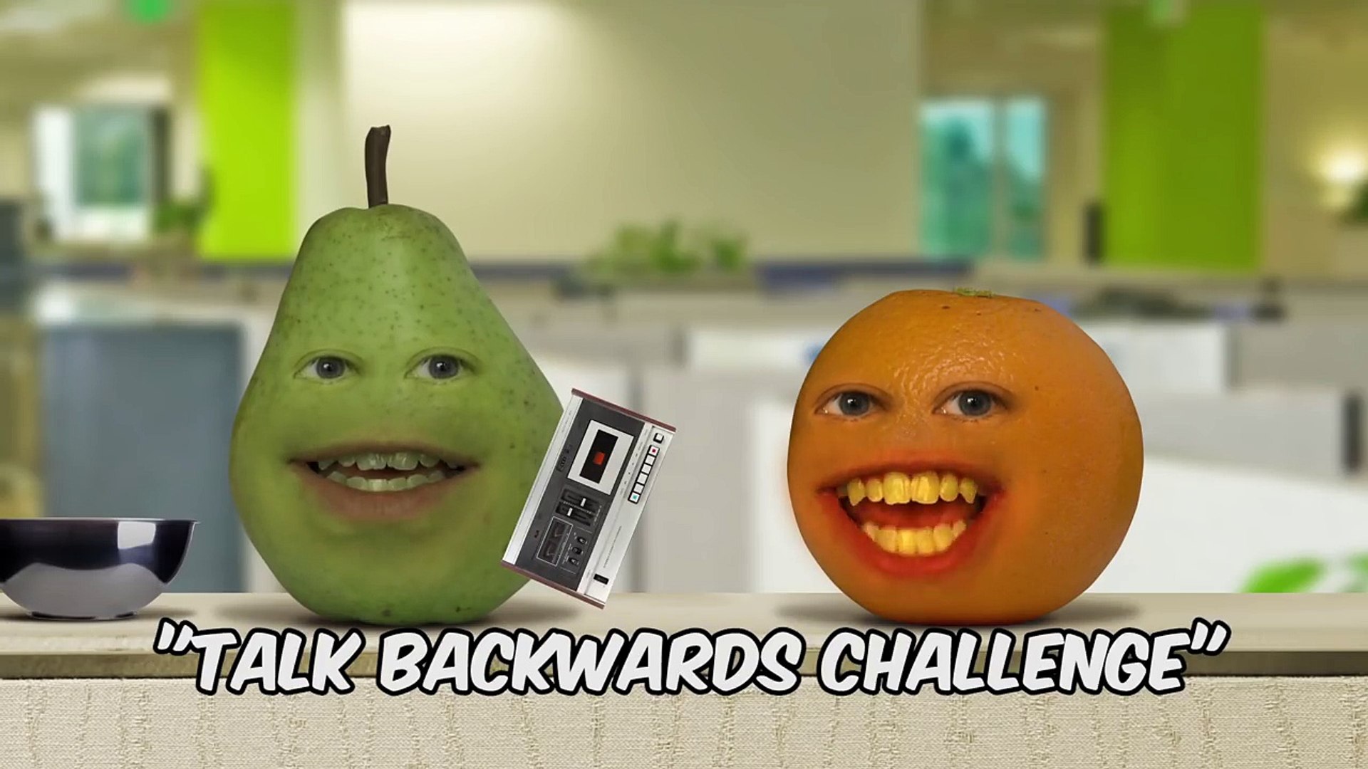 Annoying Orange Talk Backwards Challenge Video Dailymotion