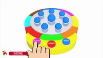Learn Colors With  Soccer Balls Dancing Machine for Children - Balloon Balls Finger Family for Kids