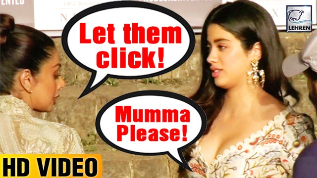 Sridevi Gets ANGRY On Jhanvi Kapoor At Lakme Fashion Week