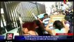 Familiares de niño que falleció por caerle un arco de fútbol protestan frente a la Municipalidad de Chorrillos