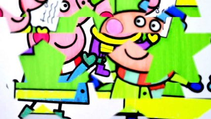 Peppa Pig Coloring Book Pages in Christmas Outfit Fun Art Activities for kids
