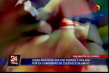 SMP: joven denuncia haber sido dopada y violada por excompañero de colegio y amigo