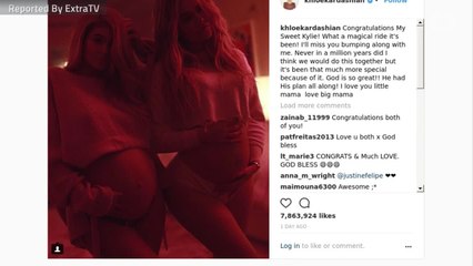 Pregnant Khloé Kardashian Congratulates Kylie And Kim On New Babies