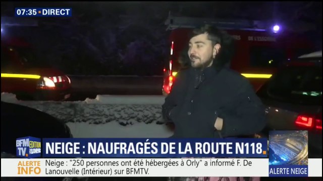 “Pas de nourriture, pas d’informations”. 1500 automobilistes coincés sur la nationale 118, certains depuis 16h30