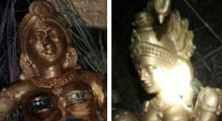 சென்னை அருகே ஏரிக்குள் கிடந்த தங்க சிலைகள்- வீடியோ