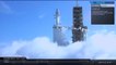 Lancement de la fusée SpaceX Falcon Heavy avec sa Tesla et Starman à l'interieur