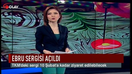 Ebru sergisi açıldı