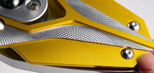 Motorcycle Mirrors Viper Yellow | KiWAV