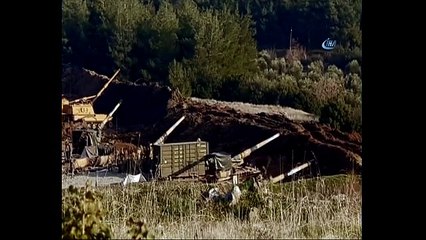 Terör örgütü PYD mevzileri böyle yerle bir edildi