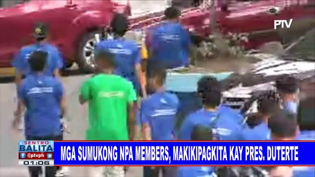 Mga sumukong NPA members, makikipagkita kay Pres. #Duterte; Tulong sa NPA rebels, tiniyak