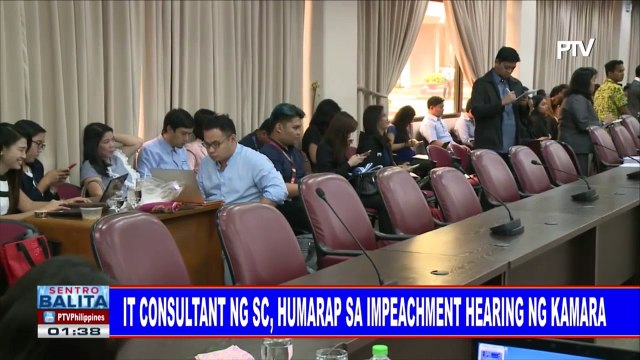 IT Consultant ng SC, humarap sa impeachment hearing ng Kamara; ITR ni CJ Sereno, pinasisiyasat ng ilang mambabatas