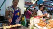 Bangkok Street Food. Night and Day Around the Stalls in the Markets. Thailand