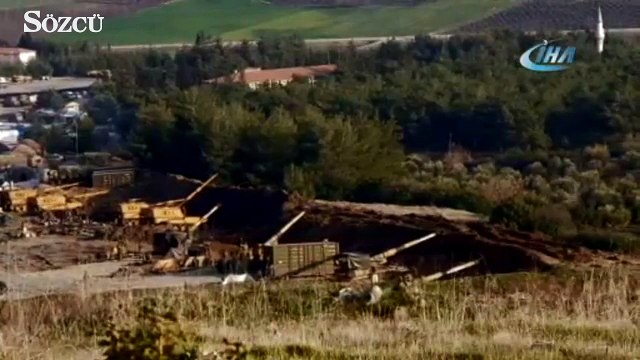 Sakarya Tepesi’ndeki PYD mevzileri ‘Sakarya’ obüsleriyle vuruldu