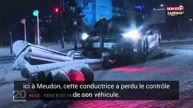 Neige à Paris : La technique insolite d’une mère pour pousser sa poussette sur le verglas (Vidéo)