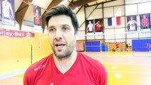 Le capitaine du MVB Atso Mitrovic avant la coupe de France de volley