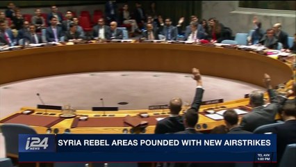 Download Video: i24NEWS DESK | Syria rebel areas pounded with new airstrikes | Wednesday, February 7th 2018