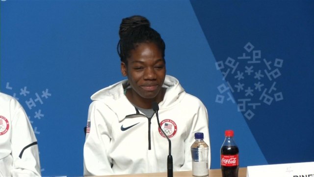 US short track speed skater jokes she'll kill anyone in her way