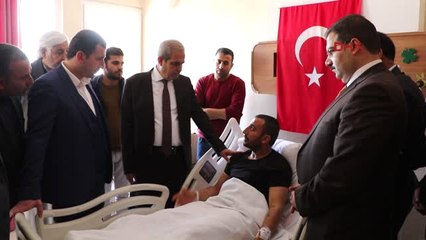 Şanlıurfa Belediye Başkanlarından Yaralı Üsteğmene Ziyaret