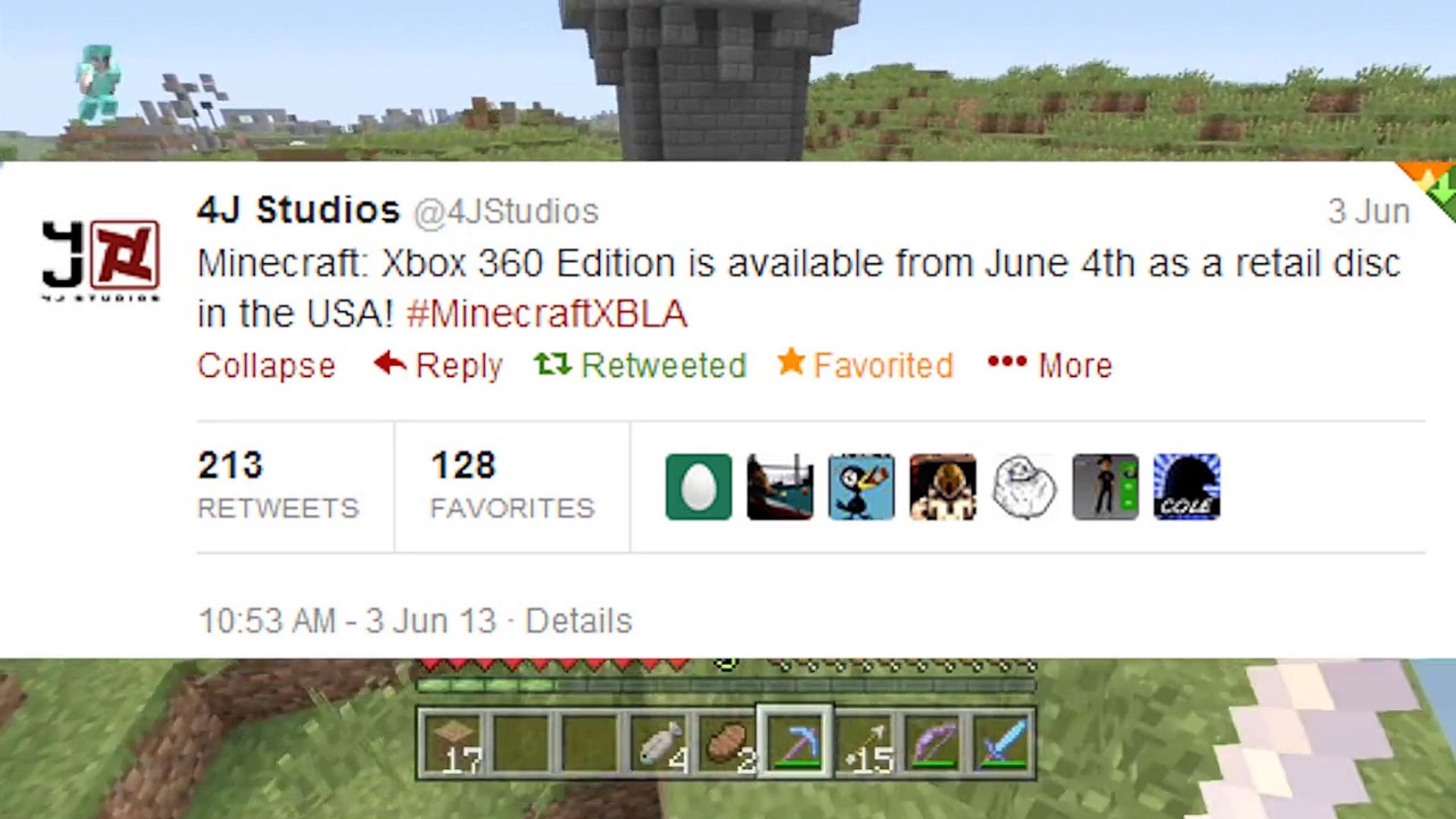 Minecraft Xbox Tu12 Release Date Disc Edition Info Video Dailymotion