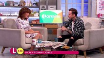 Danny Jones shares a giggle with Lorraine about sex and babies