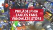 Police seek group that vandalized store after eagles Super Bowl win