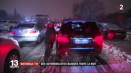 Neige : des automobilistes bloqués toute la nuit sur la Nationale 118