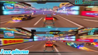 Cars 2 Game Play - 3 Race with Lightning McQueen