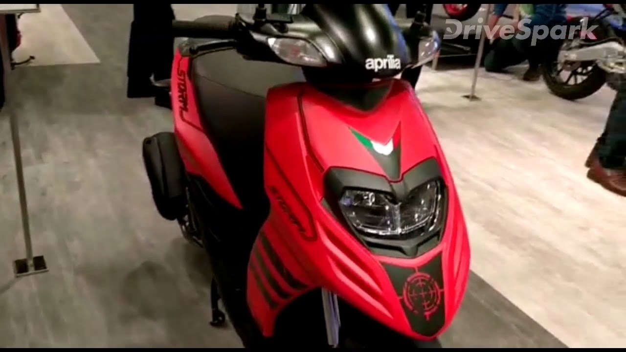 Aprilia Storm Unveiled At Auto Expo 2018; Walkaround, Specs, Features - DriveSpark