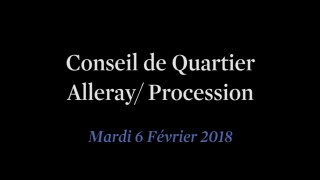 Conseil de Quartier Alleray/ Procession du Mardi 6 Février 2018