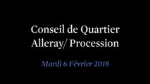 Conseil de Quartier Alleray/ Procession du Mardi 6 Février 2018