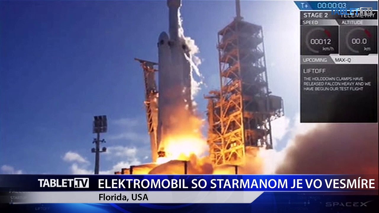 Najsilnejšia nosná raketa Falcon Heavy odštartovala na svoj prvý let