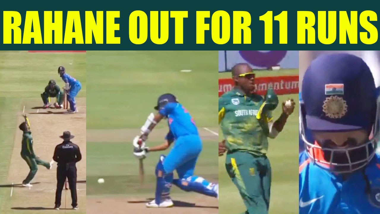 India vs South Africa 3rd ODI : Ajinkya Rahane out for 11 runs, India lose 3rd wicket |Oneindia News