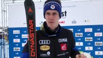 Clément Noël après sa titre de champion du monde juniors de slalom