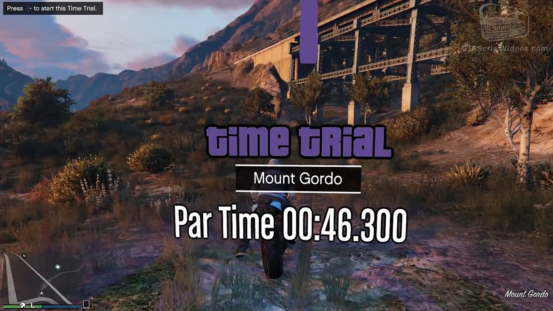 Gta Online Time Trial Mount Gordo Under Par Time Video Dailymotion