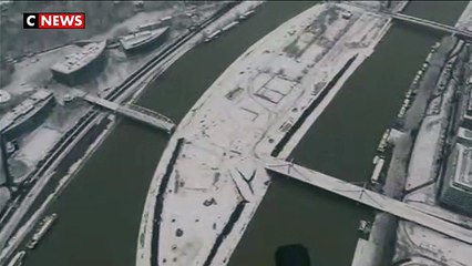 La région parisienne sous la neige