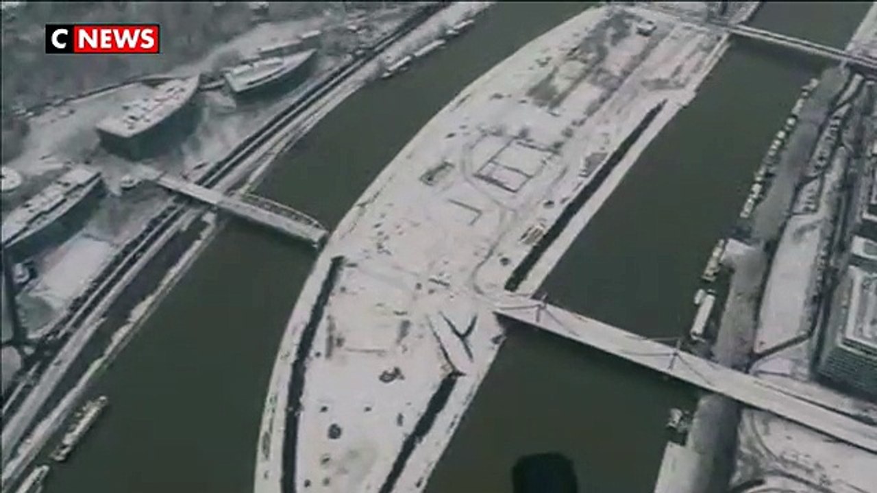 La région parisienne sous la neige