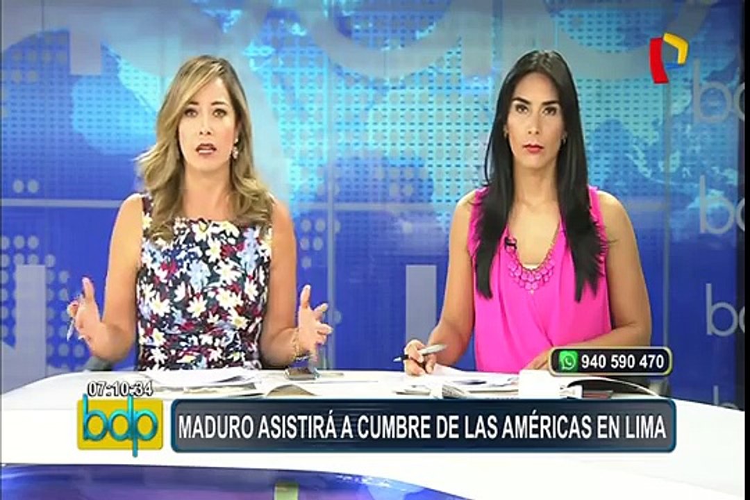 Venezolanos en Lima rechazan visita de Nicolás Maduro a Lima
