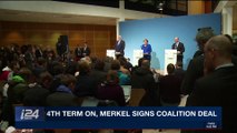 i24NEWS DESK | New German deal opposes Israeli settlements | Wednesday, February 7th 2018