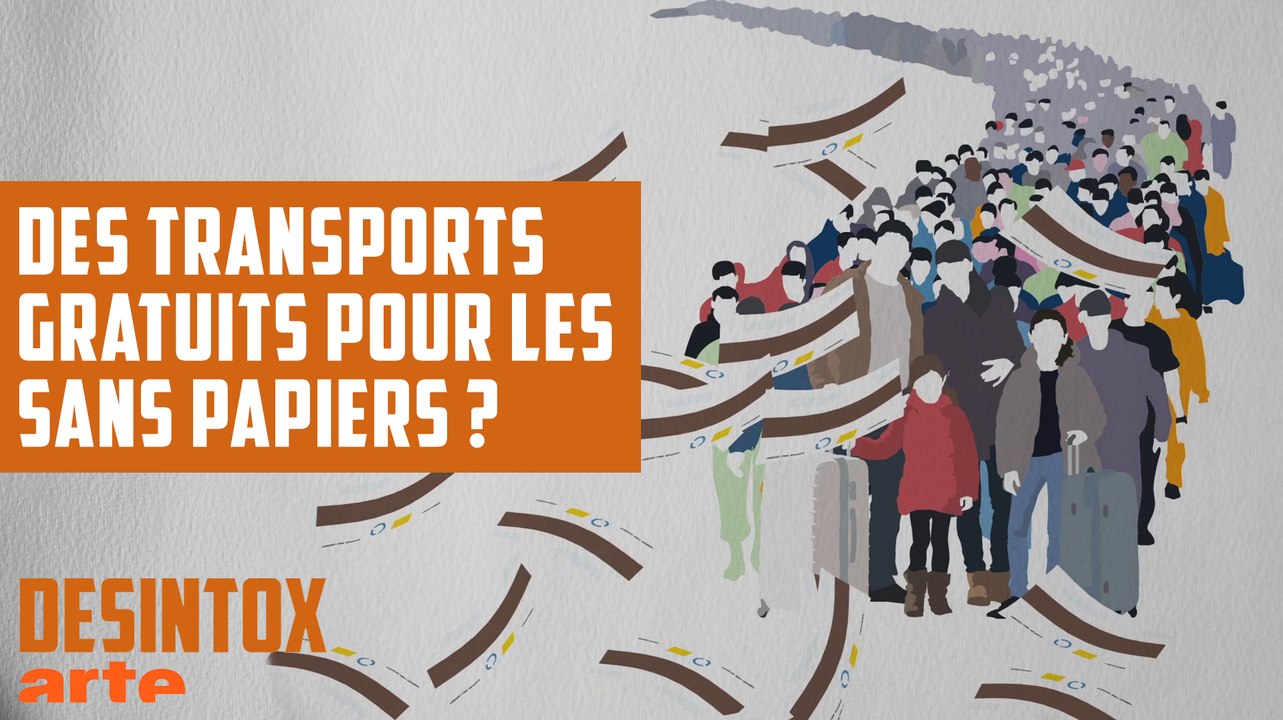 Des transports gratuits pour les sans papiers ? Marine Le Pen se trompe ! - DÉSINTOX - 07/02/2018