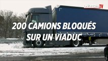 Choisy-au-Bac :  200 camions bloqués sur un viaduc